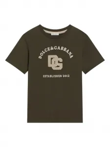 Футболка с логотипом Dolce & Gabbana Kids, зеленый