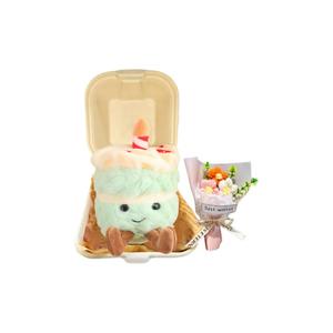 Коллекция Fun Food, милые плюшевые куклы-подвески для украшения праздничного торта, высота 9см Bitter purchase, зеленый