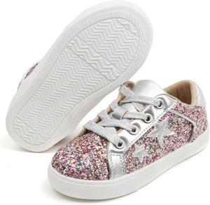 Кроссовки для малышей и маленьких девочек Felix Flora, спортивные сникерсы, принцесса, повседневные блестящие туфли Felix & Flora, Bs819-multicolor