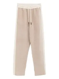 Брюки с полосками по бокам и завязками MONCLER, нейтральный