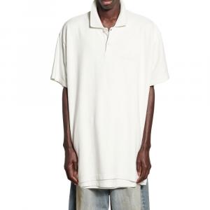 Поло с вышитым логотипом Balenciaga, белый