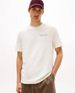 Мужская футболка с коротким рукавом и круглым вырезом Tommy Hilfiger, белый