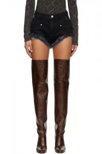 Isabel Marant Черные джинсовые шорты Eneidala