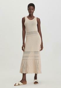 Платье-джемпер MIDI FITTED hessnatur, бежевый