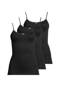 Спагетти топ 3 упаковки модальные -con-ta-, черный