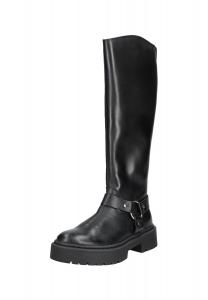 Женские сапоги Steve Madden высокие кожаные, черный