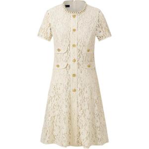 KARL LAGERFELD / Karl Lagerfeld Jeans Женское платье с короткими рукавами KARL LAGERFELD Ecru