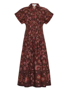 Платье миди Nash Cara Cara, коричневый