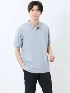 Рубашка-поло с коротким рукавом и воротником из эластичного трикотажа Taka-Q, цвет 70 Blue