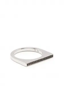 Перстень с кристаллами Tom Wood, серебяный