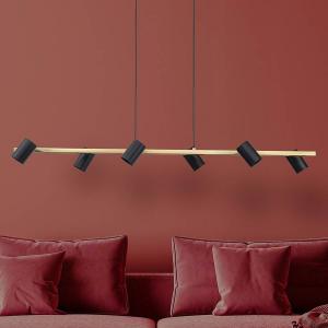 Подвесной светильник Näve Frida 6-flammig, железо - черное / золотое