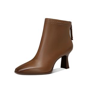 JESSICA SOPHIA Женские замшевые ботинки на шнуровке коричневые с меховой подкладкой, цвет Brown (Fleece-Lined)