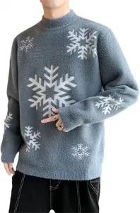 Мужской свитер с круглым вырезом