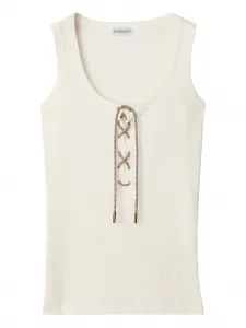 Топ с кулиской BURBERRY, нейтральный