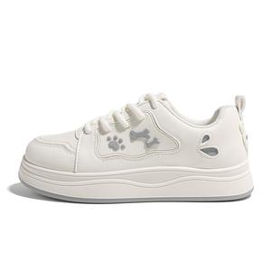 HUANQIU Женские скейтерские кроссовки низкие с увеличенной высотой, дышащие, нескользящие, Beige