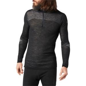 Базовый слой из мериносовой шерсти Intraknit, топ с молнией 1/4 - мужской Smartwool, Black/White