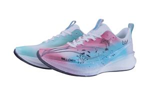 LINING Кроссовки для бега Red Hare 8PRO с амортизацией, противоскользящие, устойчивые к истиранию, низкие, мужские, непарные Blue Pink
