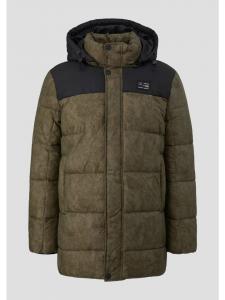 Пальто в цвете 79A0_оливково-зеленый QS