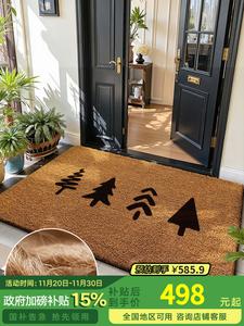 Dajiang Ковер 100х200 см для прихожей из натурального кокосового волокна, элегантный, Ningjinglin