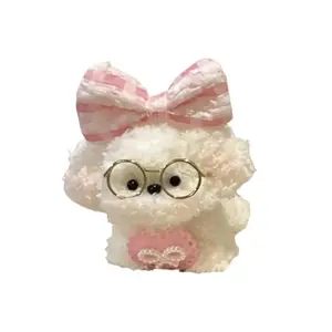 Твисти стик пэппи набор для творчества плюшевая кукла высота 7см/10см LALABABY, белый