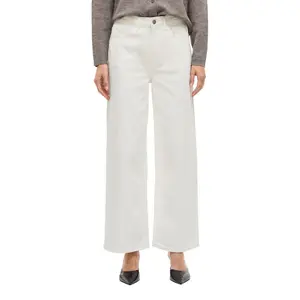 Джинсы с высокой талией Vila Freya Jaf Fit, белый