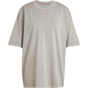 Adidas Originals Постиранная оверсайз футболка женская silver pebble