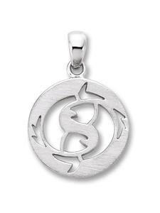 ONE ELEMENT Кулон со знаком зодиака Рыбы, изготовленный из серебра 925 пробы