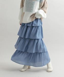 Многоярусная юбка Kbf, цвет Blue