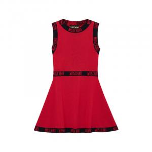 MOSCHINO Женское красное платье без рукавов