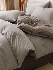 MIDO HOUSE Простыня 120x200 см, 100% хлопок, цвет серый сяотяо