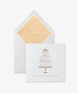 Открытка к свадебному торту