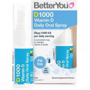 BetterYou DLux 1000 Оральный спрей с витамином D 15 мл