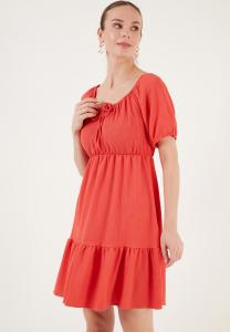 Дневное платье Regular Fit LELA, коралл