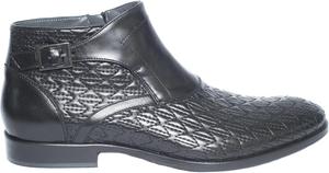 Мужские черные ботинки Giovanni Conti 3556-01 с декоративной строчкой