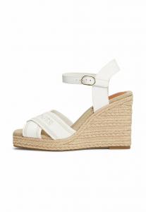 Босоножки на танкетке High heeled sandals Tommy Hilfiger, белый