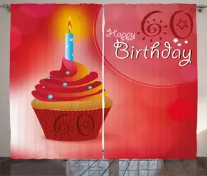 Штора ABAKUHAUS в стиле абстракция в деревенском стиле, Солнце для вечеринки, универсальная ленточная штора для гостиной с петлями и крючками, 280 x 245 см, рубиново-красный и оранжевый Abakuhaus