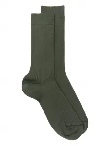 Рифленые носки Sunspel, зеленый