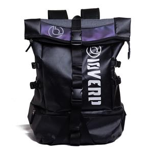 LOVERPUSS Синтетический рюкзак большого размера унисекс цветной блок черный