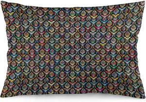 MaSiledy Декоративная наволочка с узором дамаск и двусторонней печатью Pattern-5