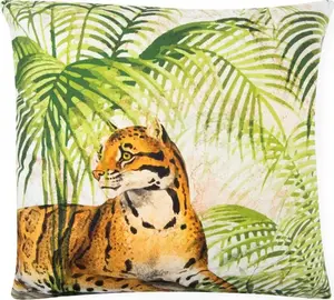 Декоративная подушка с леопардовым принтом, хлопок, 45x16x45 см, разноцветная Excelsa