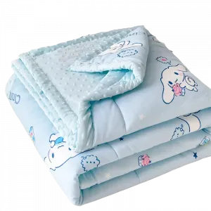 Дышащее трикотажное полотно с принтом бобов летнее одеяло Sanrio, Sanrio Summer Quilt-Dessert Cinnamoroll