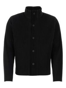 Плиссированный пиджак Homme Plissé Issey Miyake на пуговицах, черный