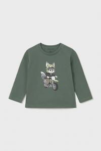 Хлопковая водолазка Mayoral, зеленый