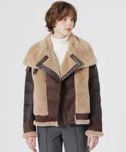 Пуховая куртка для верховой езды с меховой отделкой Loveless, цвет Brown