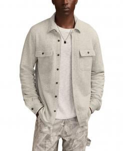 Мужская трикотажная рубашка с длинными рукавами в елочку Lucky Brand, Heather gray