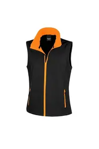 Утеплитель из мягкой оболочки Core с принтом Result, черный