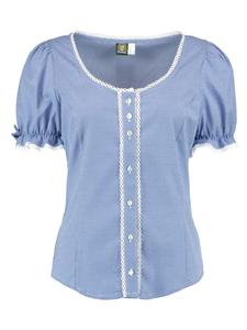 OS-Trachten Традиционная блузка Mikun, средне-синего цвета