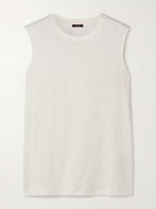 Майка из смеси хлопка и шелка Joseph, желтый