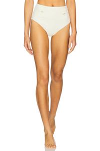Бикини-плавки с высокой талией Diana Simkhai, ivory