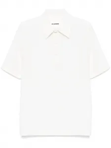 Шерстяная рубашка поло JIL SANDER, нейтральный